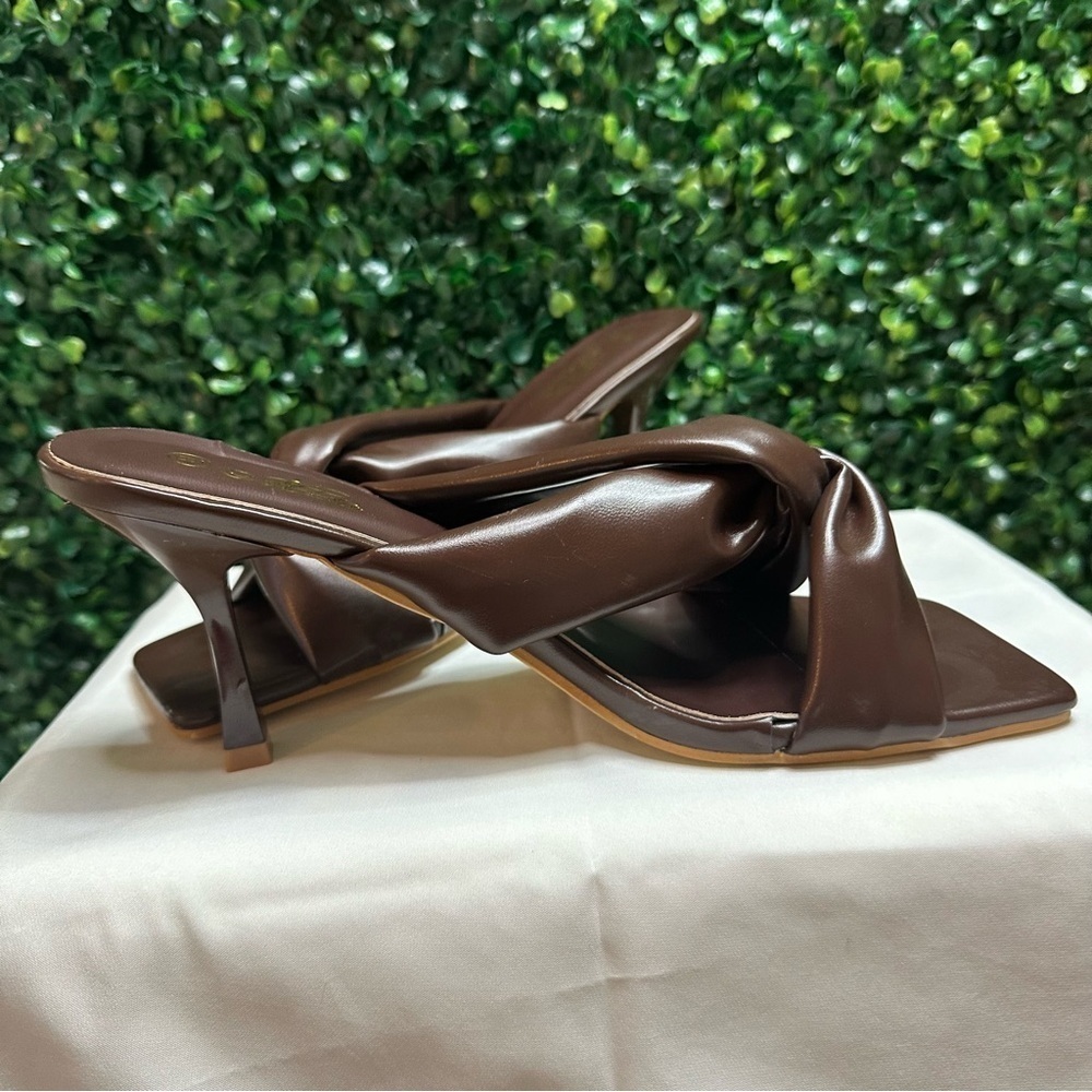 Mata Shoes Brown High Heels Stilletos Size 39 - Picture 7 of 13